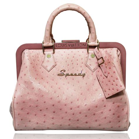 louis vuitton pink ostrich bag|designer ostrich leather handbags.